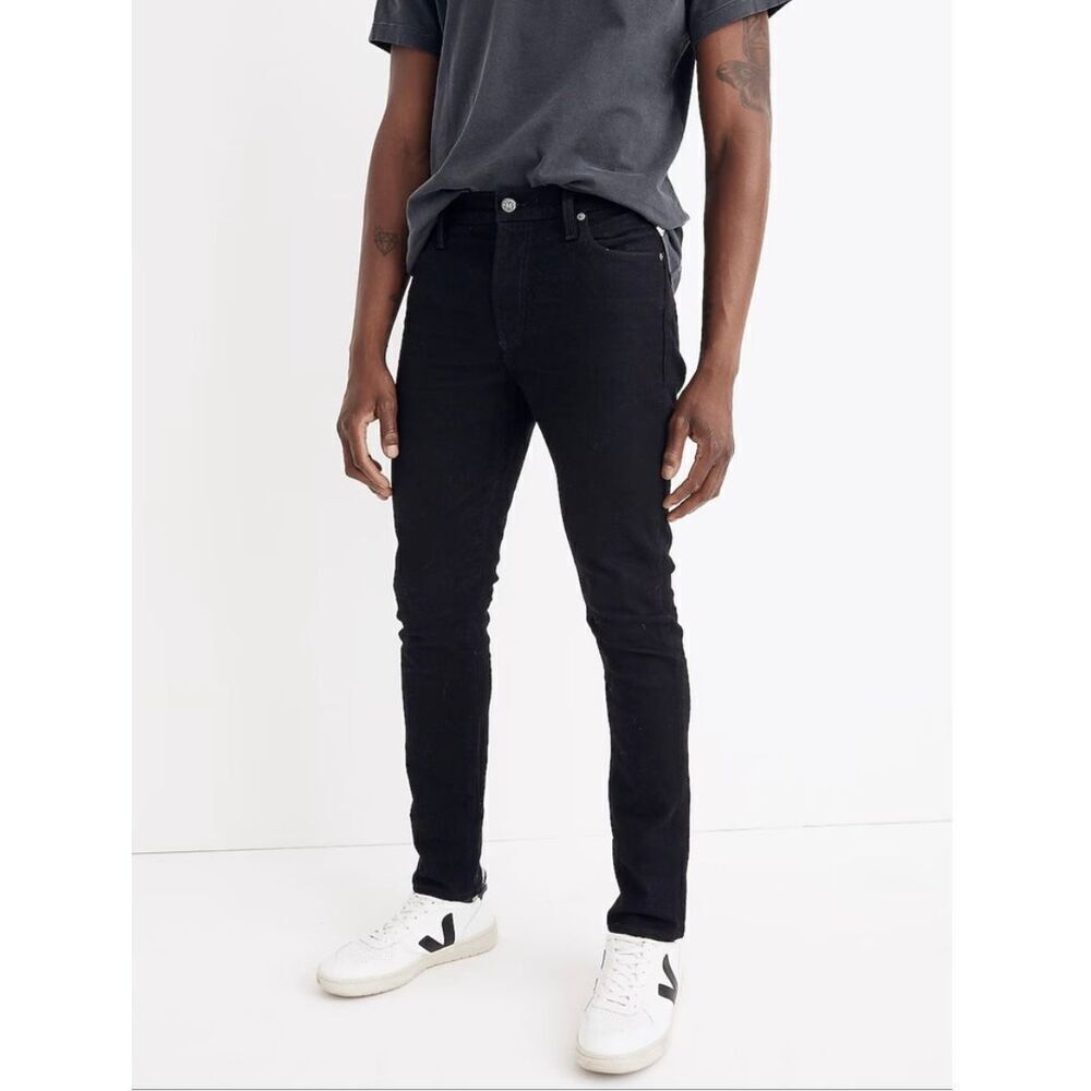 ✨Madewell J9492 Skinny Authentic Flex Sz 29x30 Jeans Pants Classic Black Wash✨